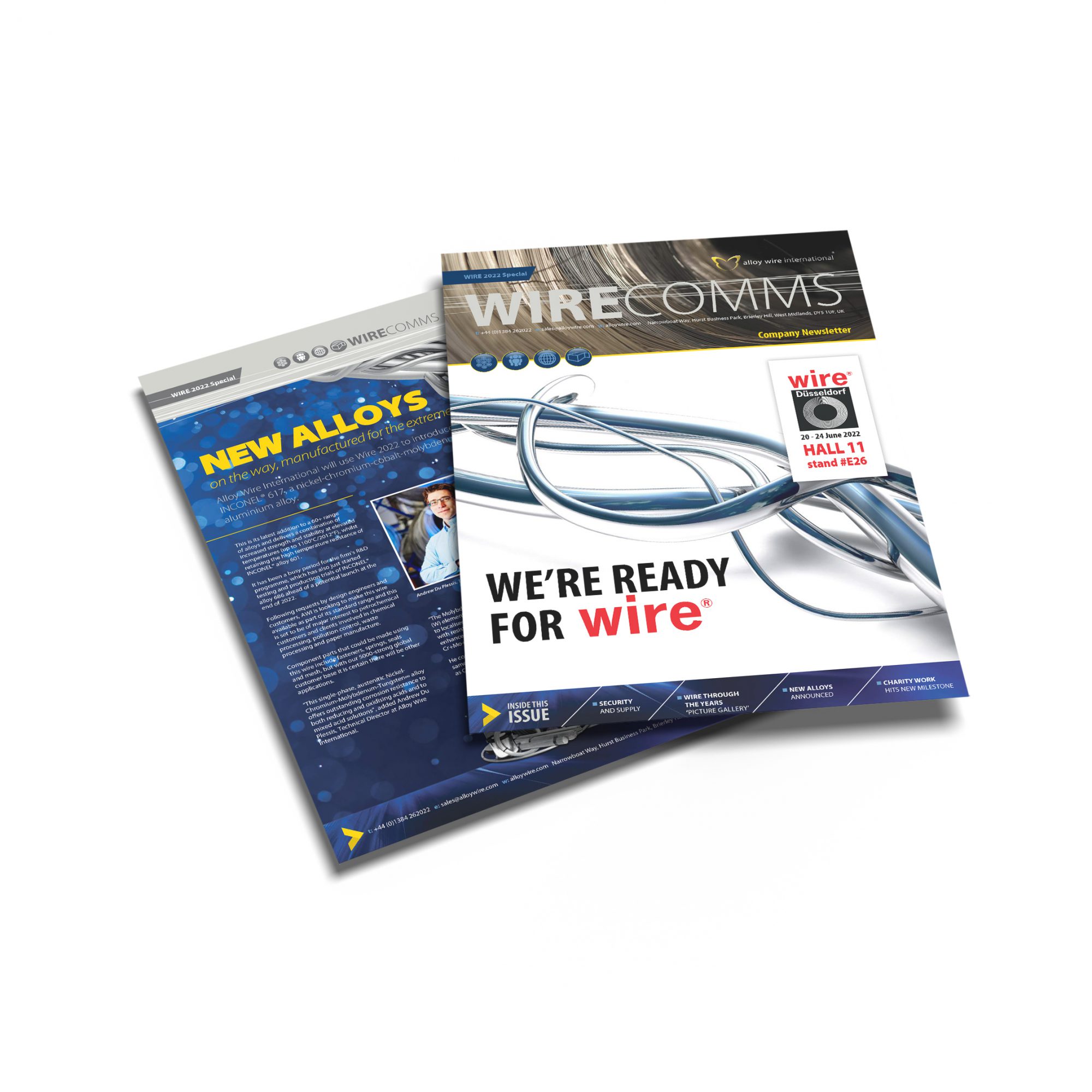 Summer 2022 Newsletter is out now - Alloy Wire International 1